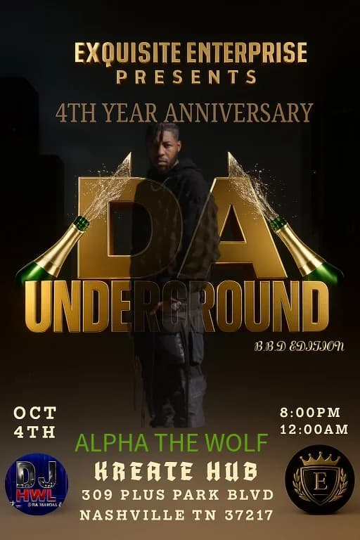 Da Underground 4th Anniversary — Nashville