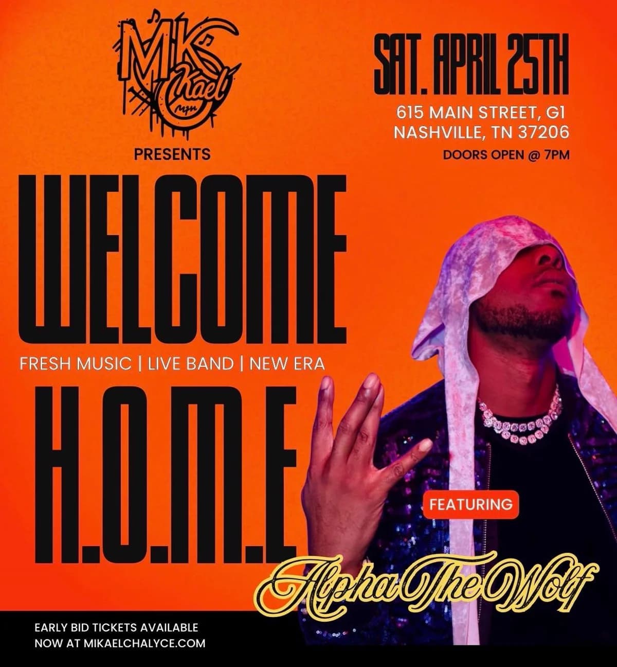 I'm Performing at Welcome H.O.M.E — April 25th