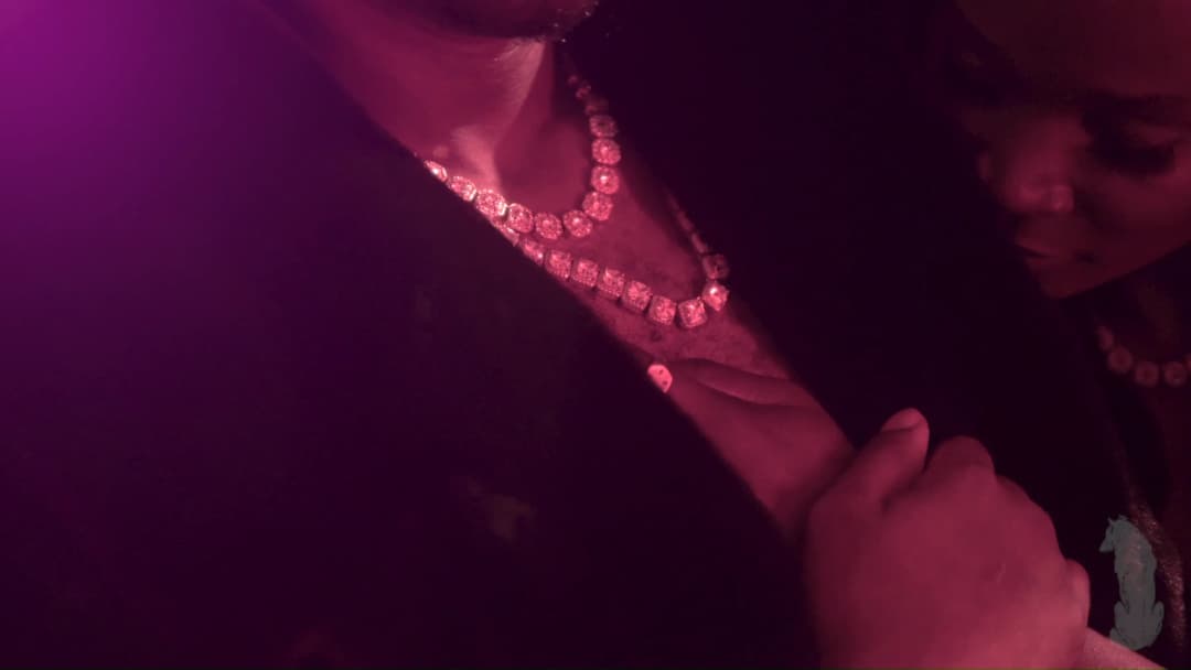 Pain music video still — datamoshed frame 019