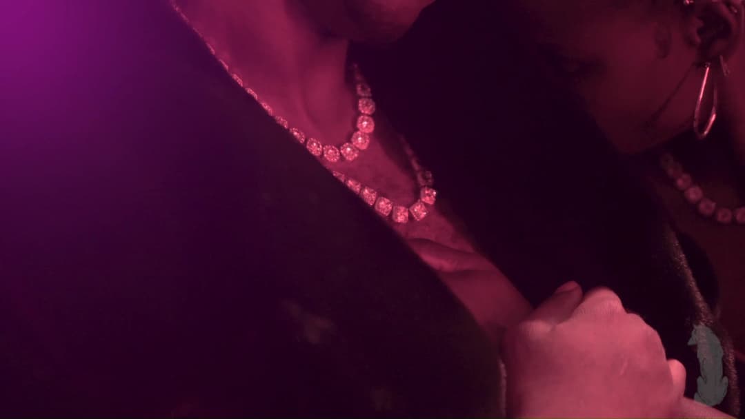 Pain music video still — datamoshed frame 020