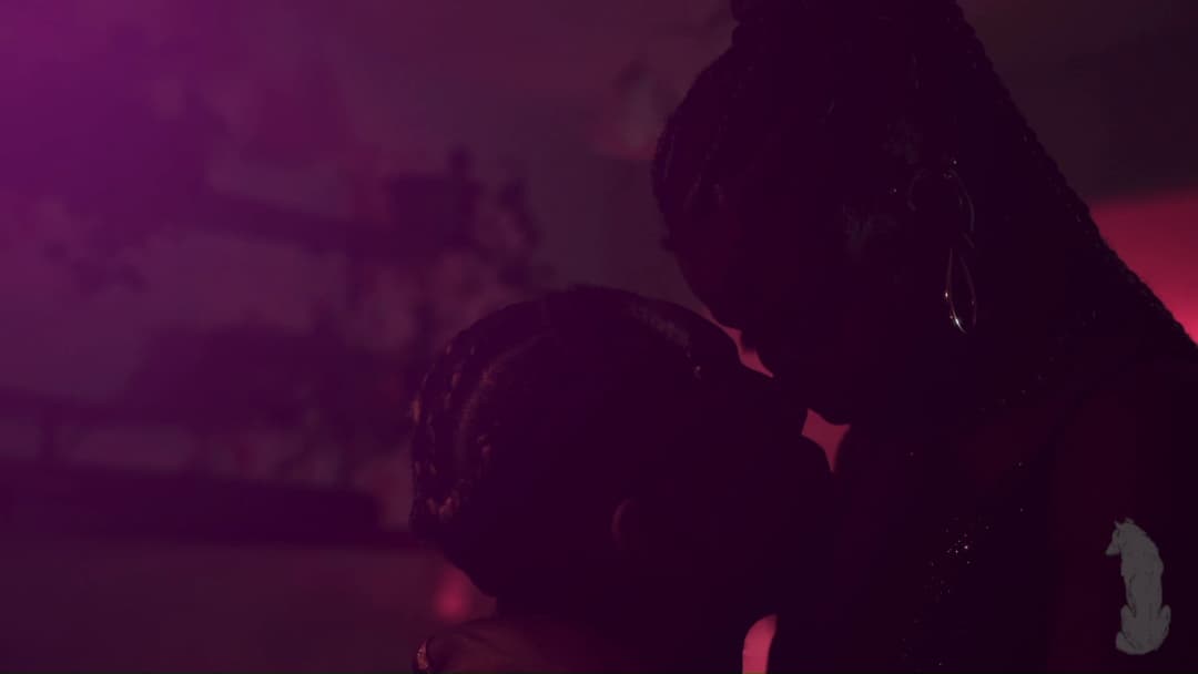 Pain music video still — datamoshed frame 044