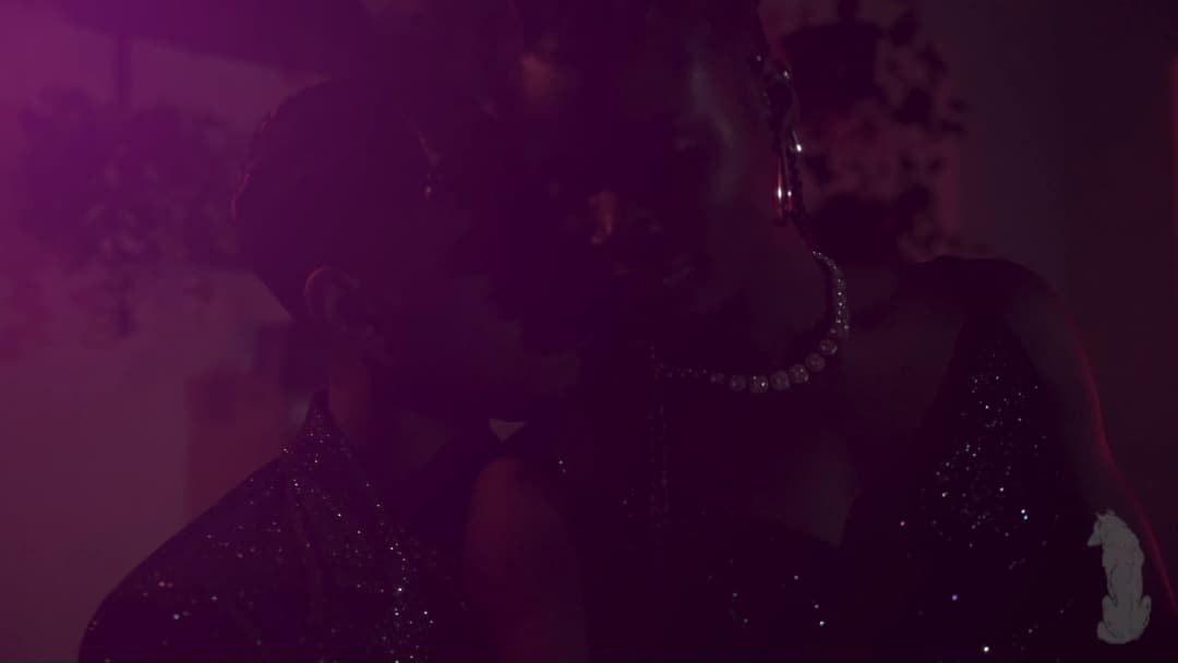 Pain music video still — datamoshed frame 051