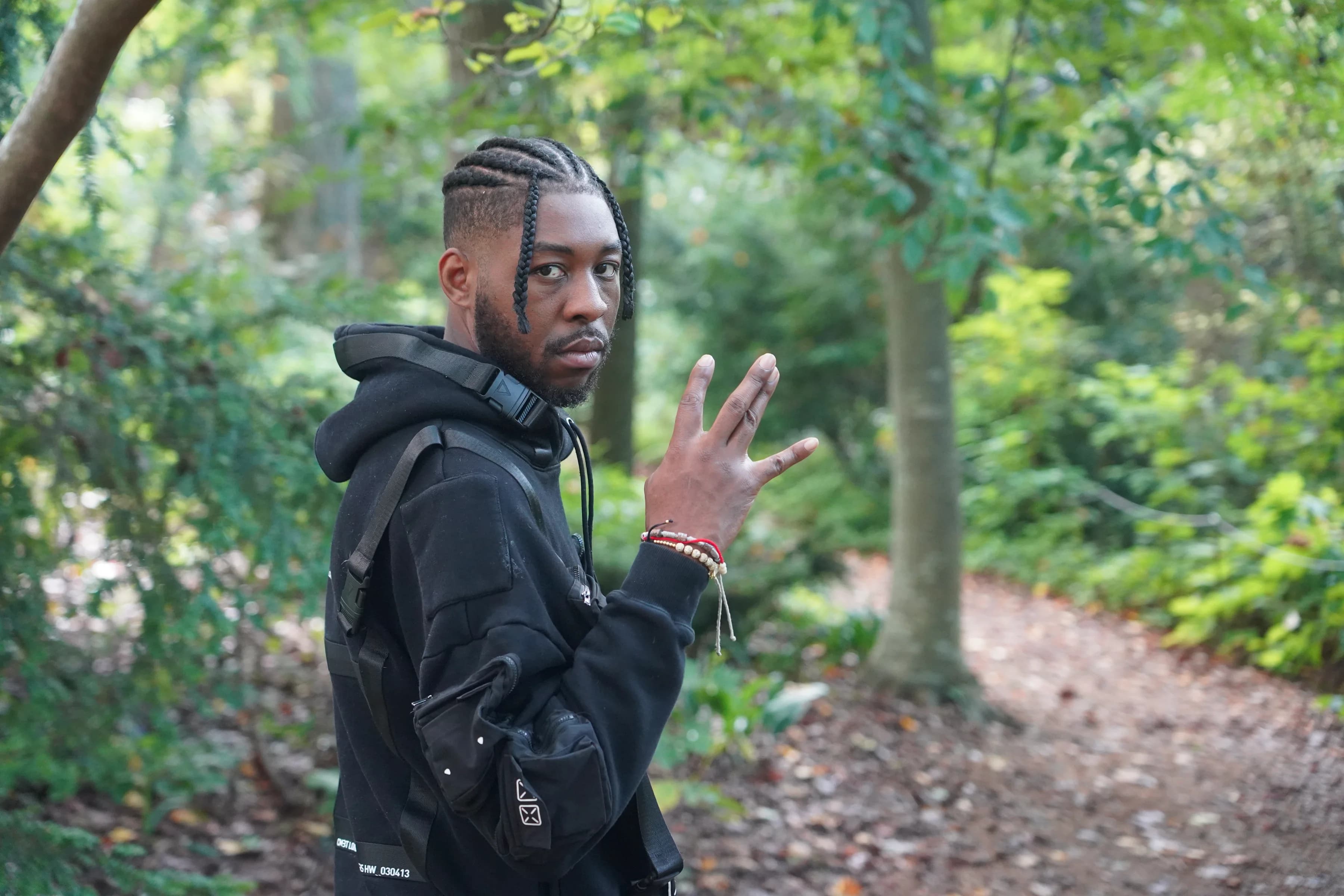 Alpha The Wolf Walks the Atlanta Botanical Garden for "Hidden Gardens, Atlanta Streets"